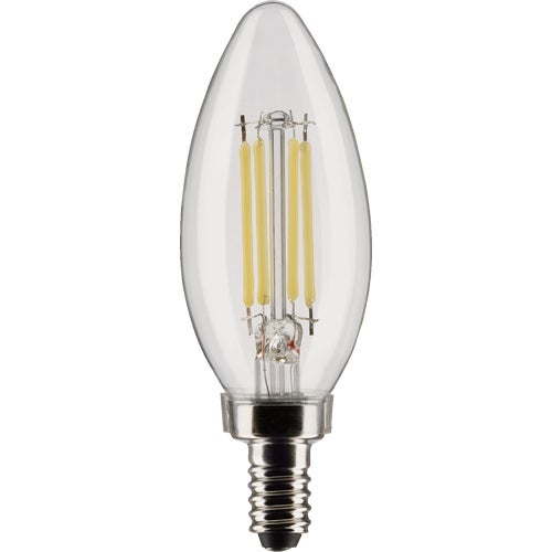 S21827 Satco B11 Candelabra Base Traditional Look LED Decorative Light Bulb