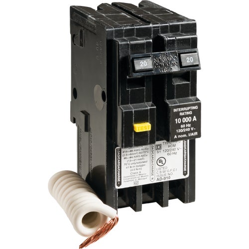 HOM220GFIC Square D Homeline 2-Pole GFCI Breaker