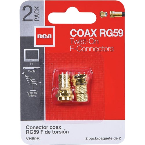 VH60R RCA RG59 Coaxial F-Connector