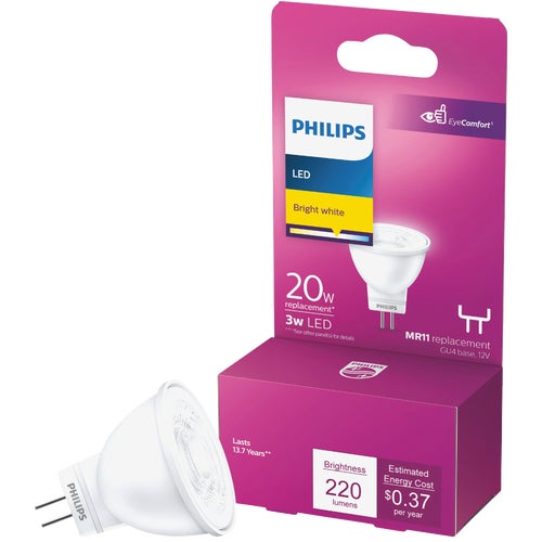 567206 Philips MR11 G4 Base LED Floodlight Light Bulb