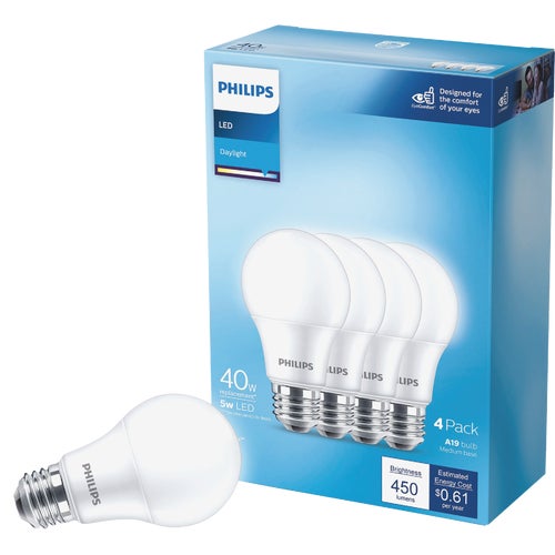 575811 Philips Medium LED A19 Light Bulb