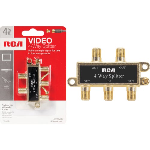 VH49R RCA 4-Way Coaxial Splitter