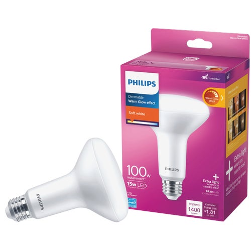 571471 Philips Warm Glow BR30 LED Floodlight Light Bulb