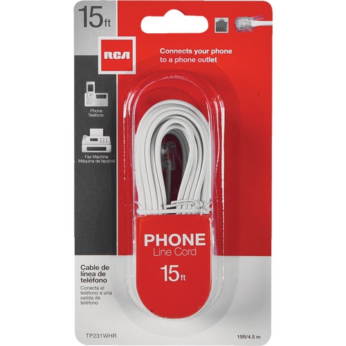 TP231WHR RCA Phone Line Cord