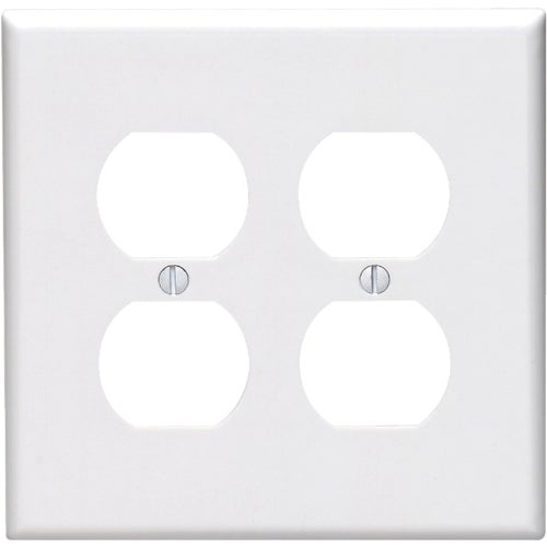 R52-0PJ82-00W Leviton Mid-Way Thermoplastic Nylon Outlet Wall Plate