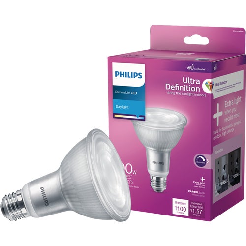 576009 Philips Ultra Definition PAR30L Medium Dimmable LED Floodlight Light Bulb