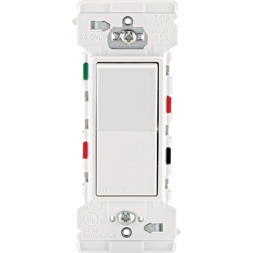 M02-E5603-0MW Leviton Decora Edge Quiet 3-Way Switch