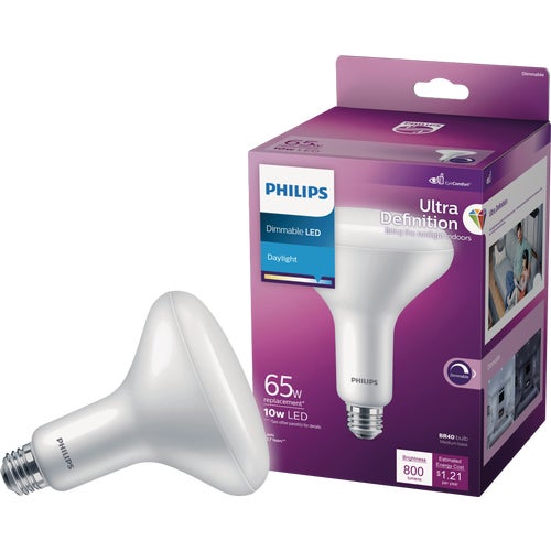 576504 Philips Ultra Definition BR40 Medium Dimmable LED Floodlight Light Bulb