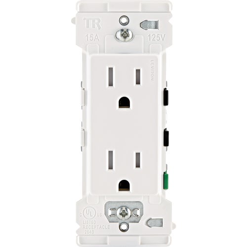 M02-E5325-0MW Leviton Decora Edge Duplex Outlet