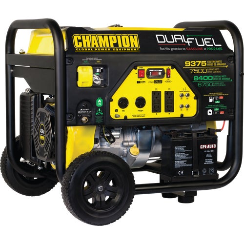 201040 Champion 7500W Gasoline/6750W Propane Portable Generator (California Compliant)