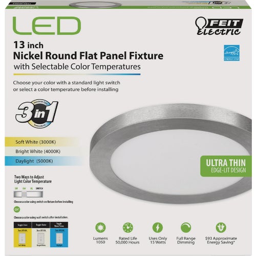 FP13/4WY/NK Feit Electric Edge-Lit 4-Way LED Flush Mount Ceiling Light Fixture