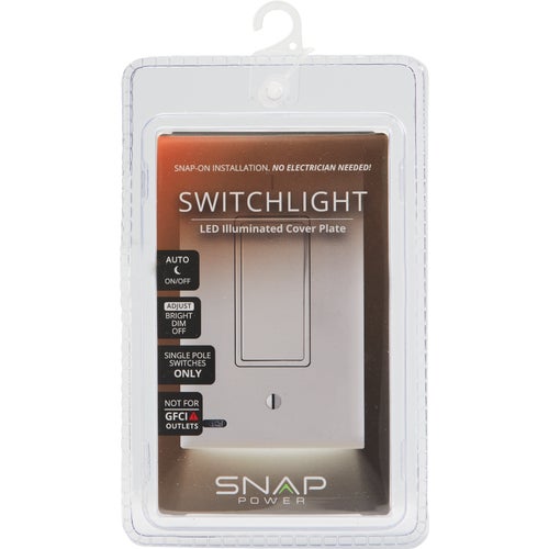 S1SW-KWH-SP20-2 SnapPower SwitchLight Switch Wall Plate