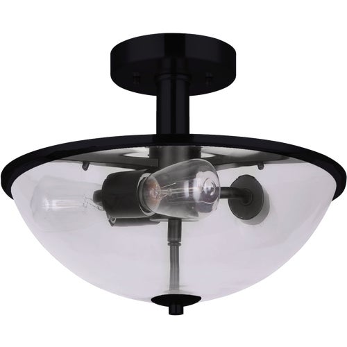 ISF370A03BK-B Home Impressions 16.5 In. Semi-Flush Mount Ceiling Light Fixture