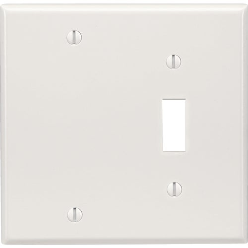 002-88006-000 Leviton Toggle/Blank Combination Wall Plate