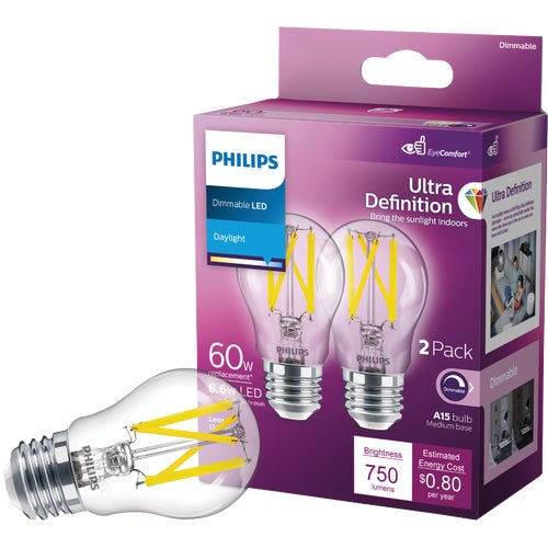 573402 Philips Ultra Definition Dimmable LED A15 Light Bulb