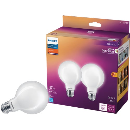 573352 Philips Ultra Definition G25 Medium LED Decorative Light Bulb