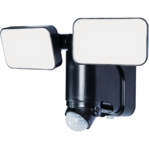 HZ-7163-BK Heath Zenith Twin Head LED Solar Powered Security Light Fixture