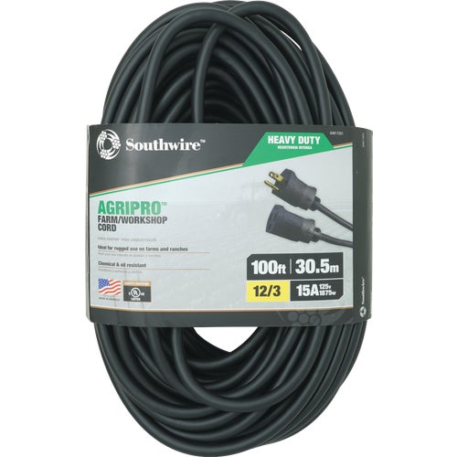 64817201 Southwire AgriPro 12/3 Heavy-Duty Extension Cord