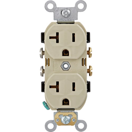 R51-CBR20-00I Leviton 20A Commercial Duplex Outlet