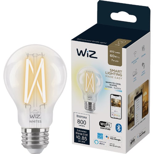 603910 Wiz A19 Tunable White Smart LED Light Bulb