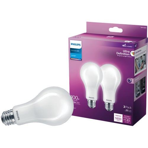 573527 Philips Ultra Definition Dimmable LED A21 Light Bulb