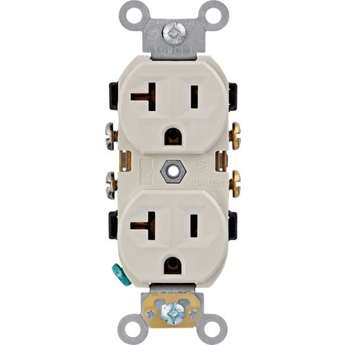 R56-CBR20-00T Leviton 20A Commercial Duplex Outlet