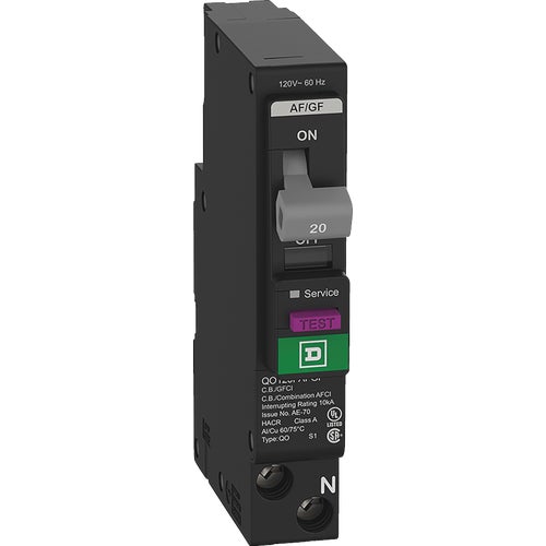 QO120PAFGFC Square D QO Dual Function Circuit Breaker