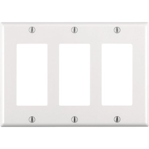 RA2-80411-2AW Leviton Decora Antimicrobial Outlet Wall Plate