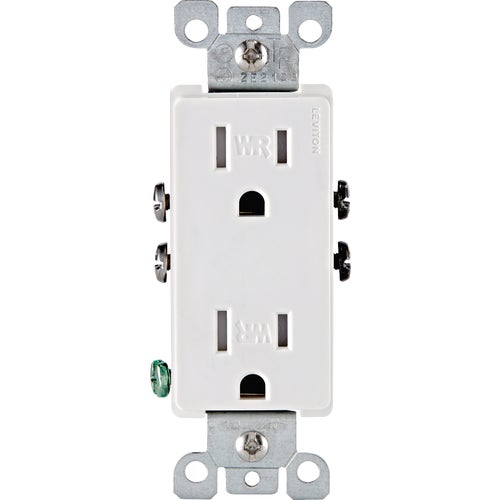 R02-W5325-0TW Leviton Decora Weather & Tamper Resistant Duplex Outlet