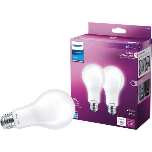 573501 Philips Ultra Definition Dimmable LED A21 Light Bulb