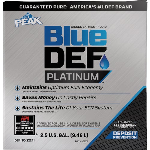 DEG002 Blue Def Platinum 2.5 Gal. Diesel Exhaust Fluid