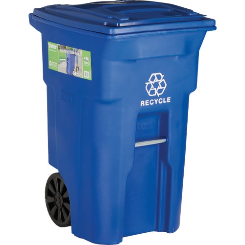 025564-D5BLU Toter Recycling Trash Can