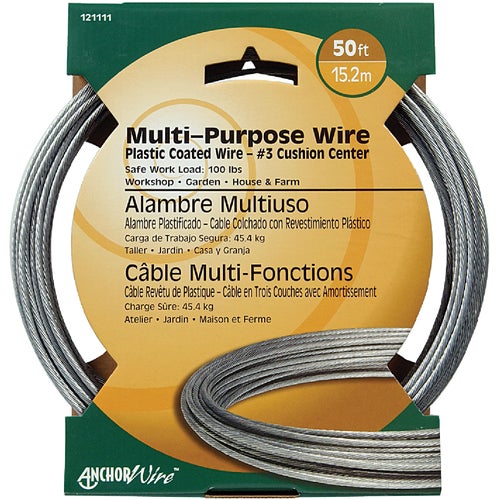 121111 Hillman Anchor Wire Plastic Coated Clothesline Wire