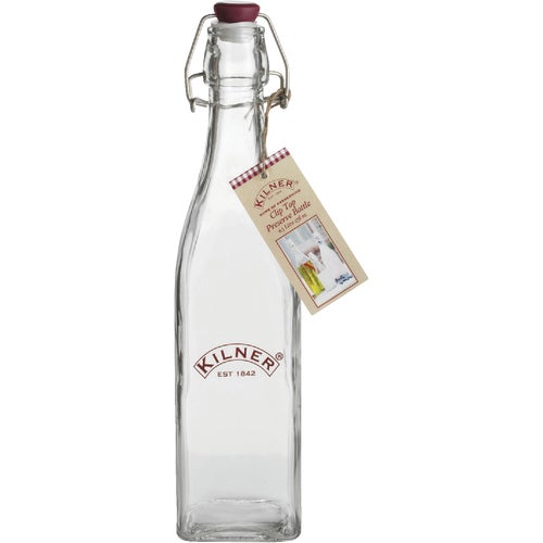 25.471 Kilner Square Clip Top Glass Storage Bottle