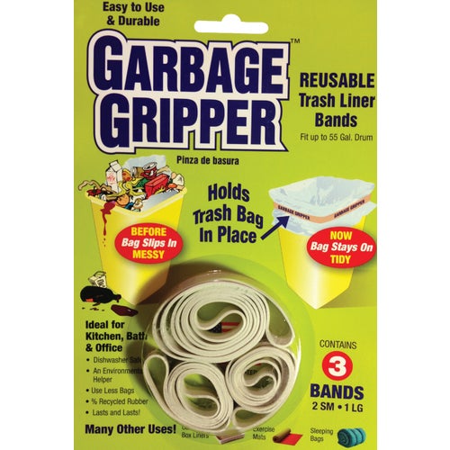 GG-3 PACK Garbage Gripper Garbage Bag Holder Band