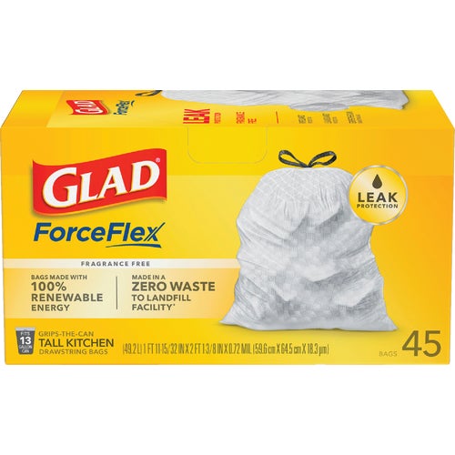 79224 Glad Reinforced Strength Tall Kitchen Trash Bag