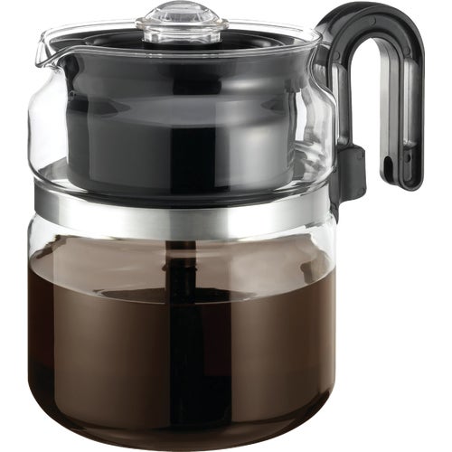 1-PK008-BL-4 Medelco Cafe Brew Stovetop Coffee Percolator