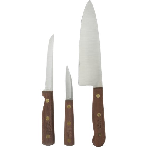 B42 Chicago Cutlery Walnut Tradition Kitchen Knife Set