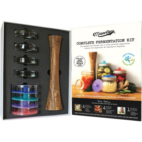 CFK9W Masontops Mason Jar Complete Fermentation Kit