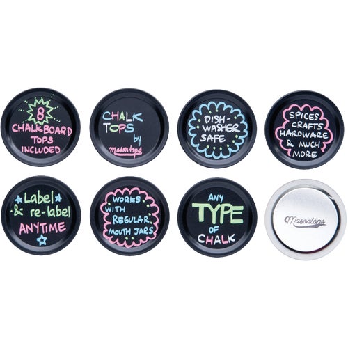 CTR8 Masontops Chalk Top Canning Jar Lids