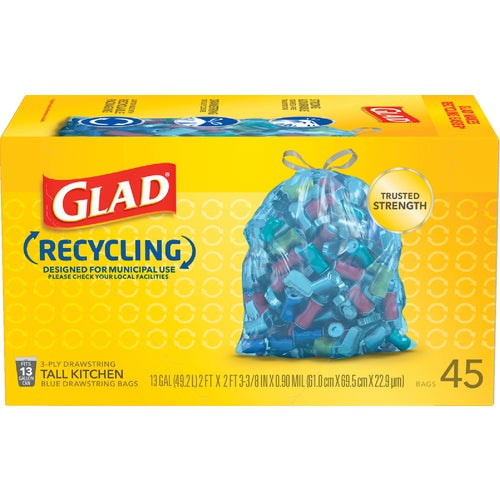 22336 Glad Municipal Blue Recycling Trash Bag