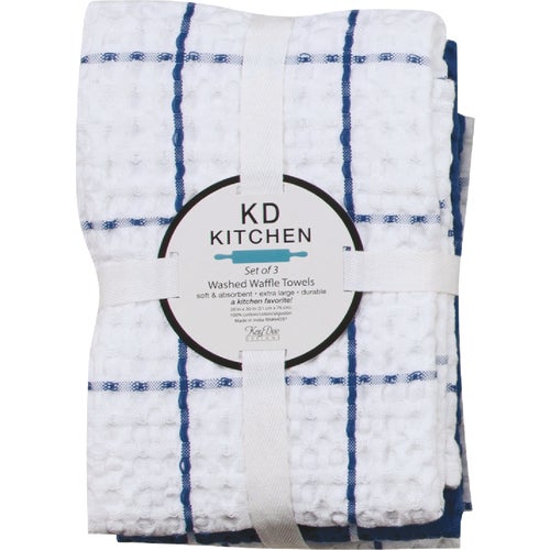 R6924 Kay Dee Designs Washed Waffle Kitchen Towel