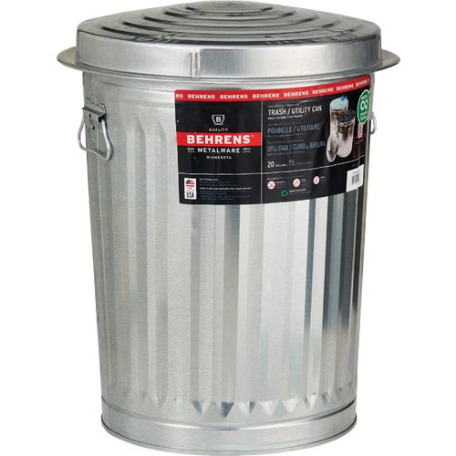 1211 Behrens Galvanized Garbage Trash Can