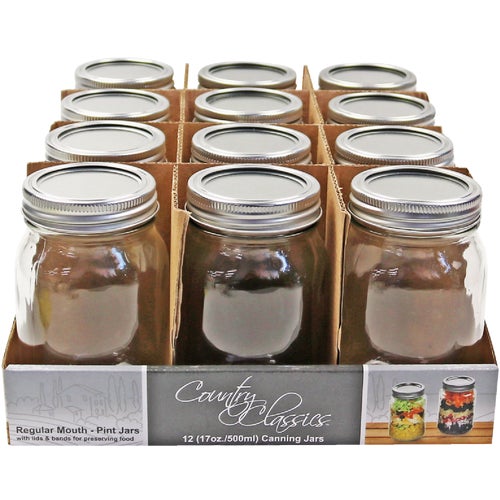 CCCJ-116-12PK Country Classics Pint Canning Jar