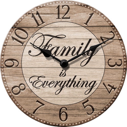 33348 WestClox Family Is Everything Wall Clock