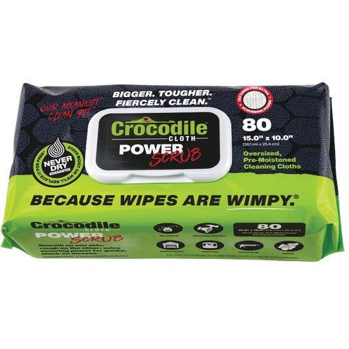 6500-080 Crocodile Cloth PowerScrub Fragrance Free Multi-Purpose Cloth