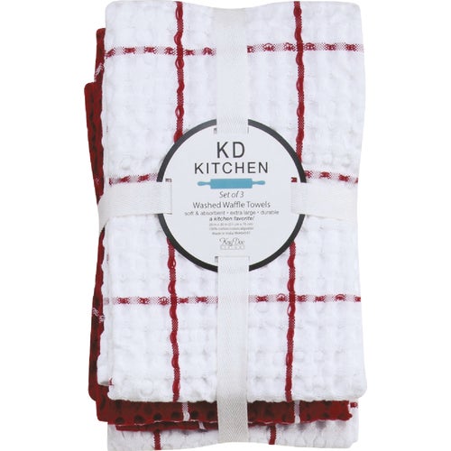 R6944 Kay Dee Designs Washed Waffle Kitchen Towel