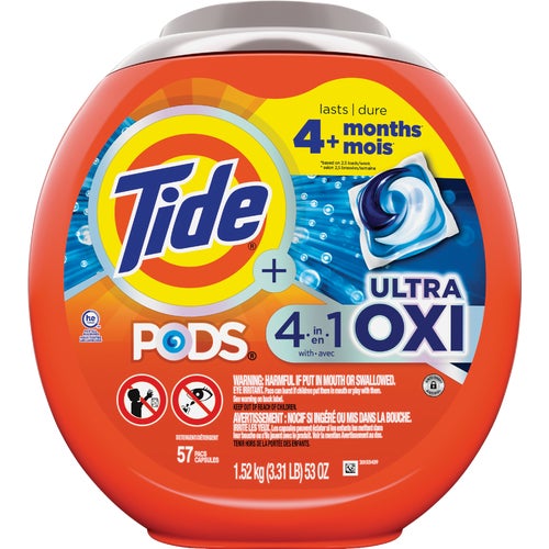 3700075082 Tide Pods 4-In-1 Ultra Oxy Laundry Detergent