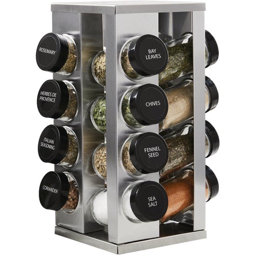 5084920 Kamenstein Heritage Stainless Steel Revolving Countertop Spice Rack