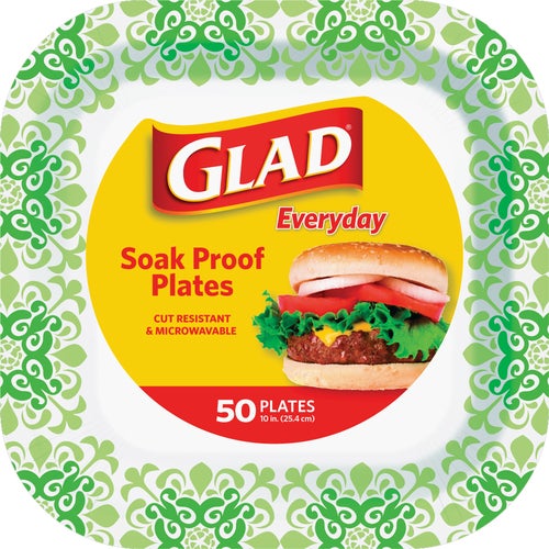 BBP0102 Glad Everyday Paper Disposable Plates